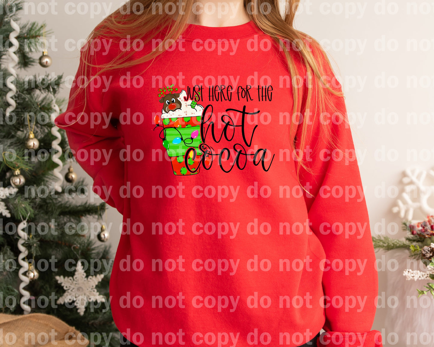 Just Here For The Hot Cocoa Dream Print or Sublimation Print