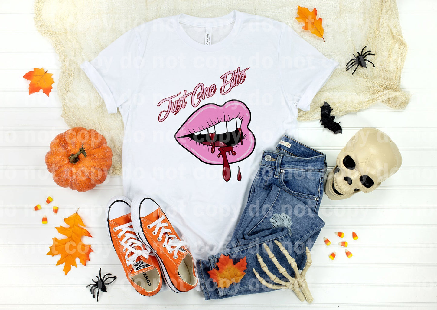 Just One Bite Pink Bloody Lips Dream Print or Sublimation Print