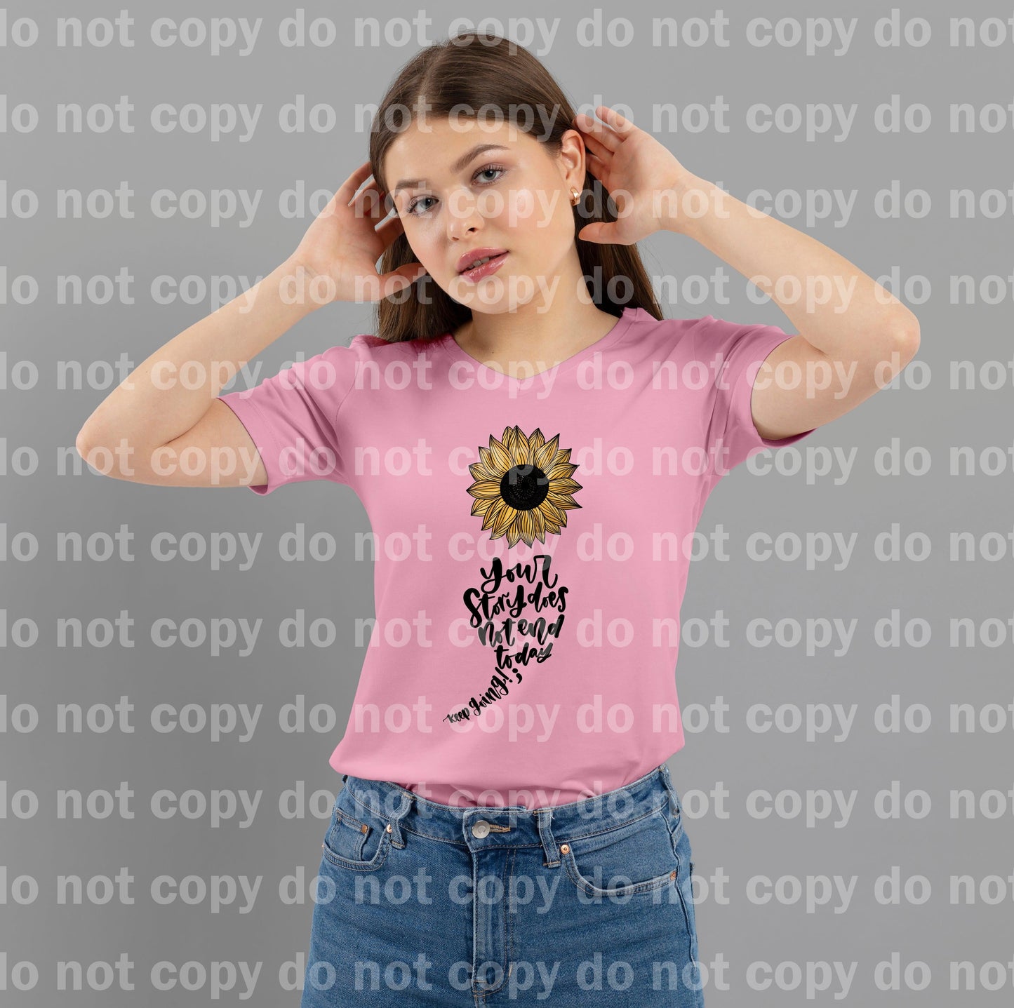 Your Stories Does Not End Today, Keep Going Sunflower Full Color/One Color Dream Print or Sublimation Print