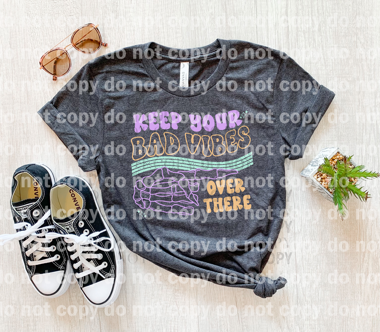 Keep Your Bad Vibes Over There Black/White/Colored Dream Print or Sublimation Print