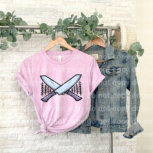 Crossed Knives and Trees Dream Print or Sublimation Print