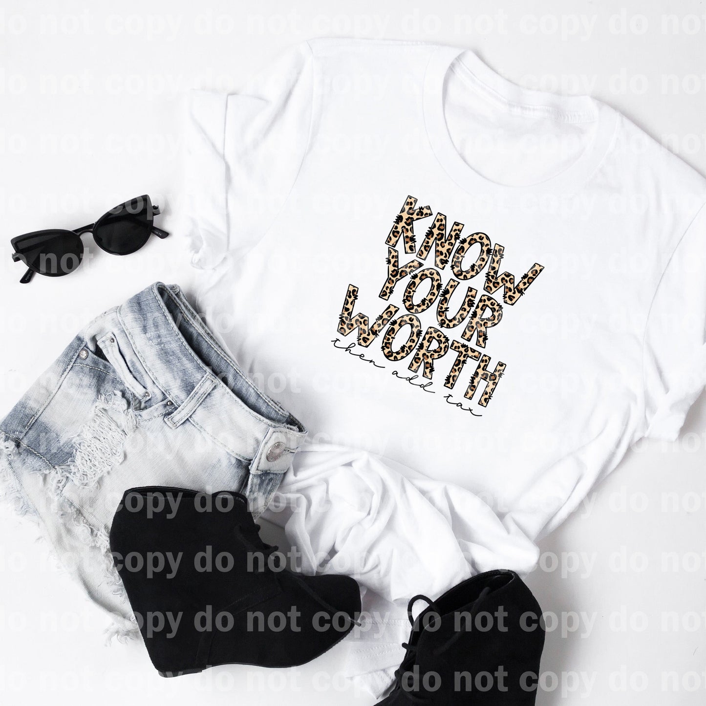 Know Your Worth Then Add Tax Dream Print or Sublimation Print