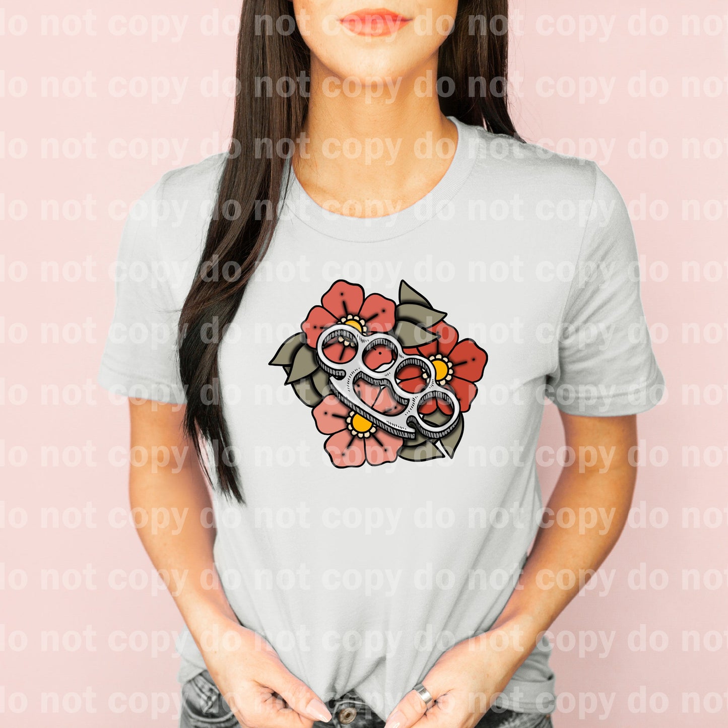 Knuckles Flowers Full Color/One Color Dream Print or Sublimation Print