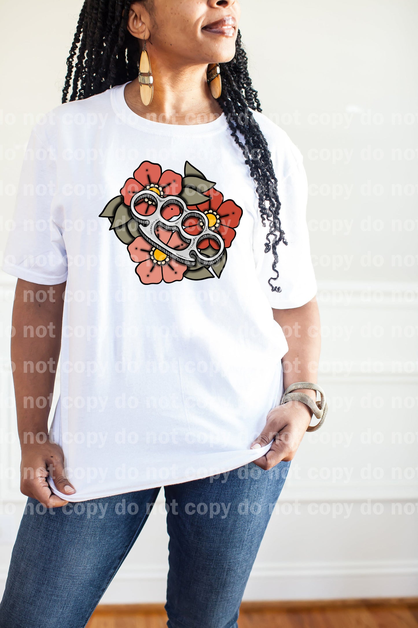 Knuckles Flowers Full Color/One Color Dream Print or Sublimation Print