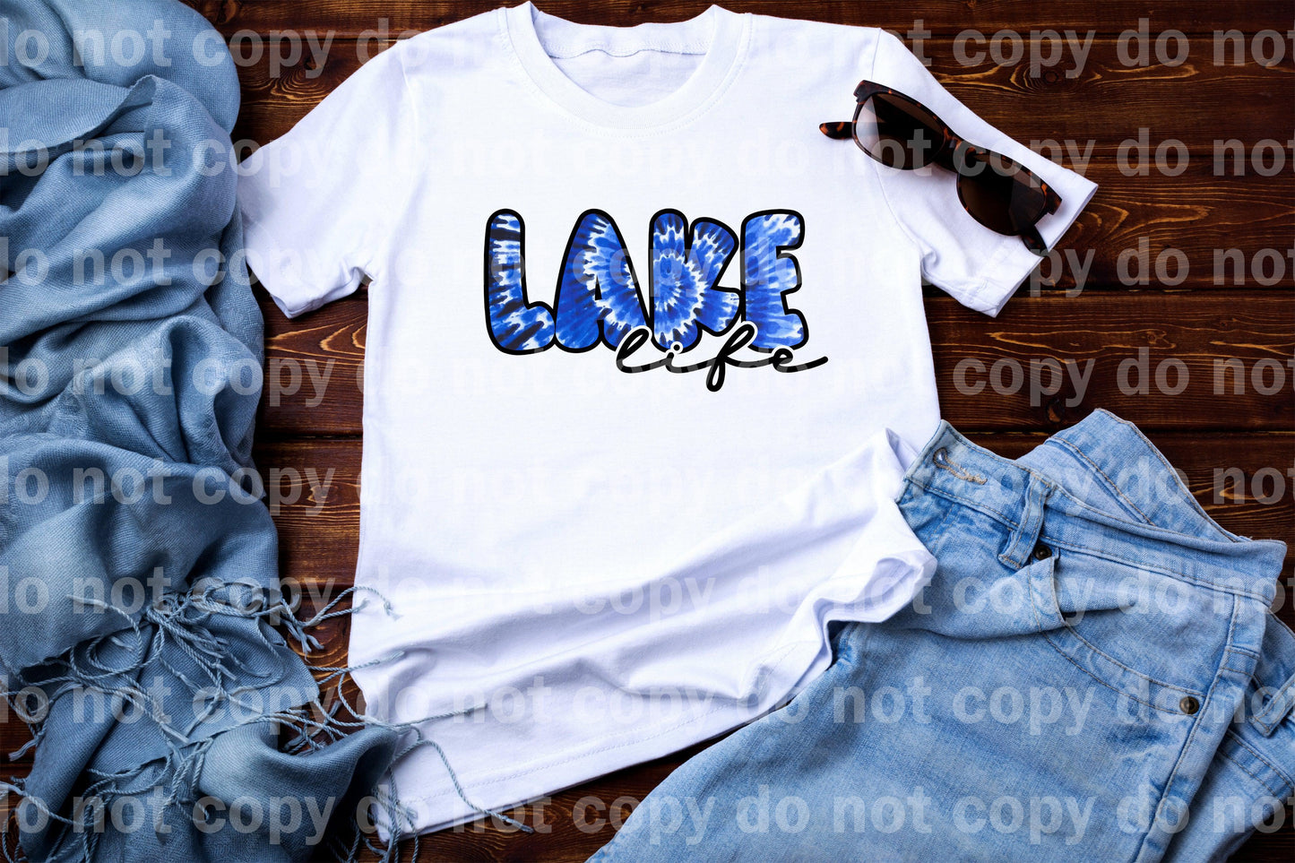 Lake Life Blue Tie Dye Dream Print or Sublimation Print