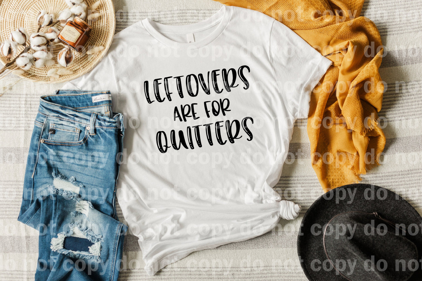 Leftovers Are For Quitters Black/White Dream Print or Sublimation Print
