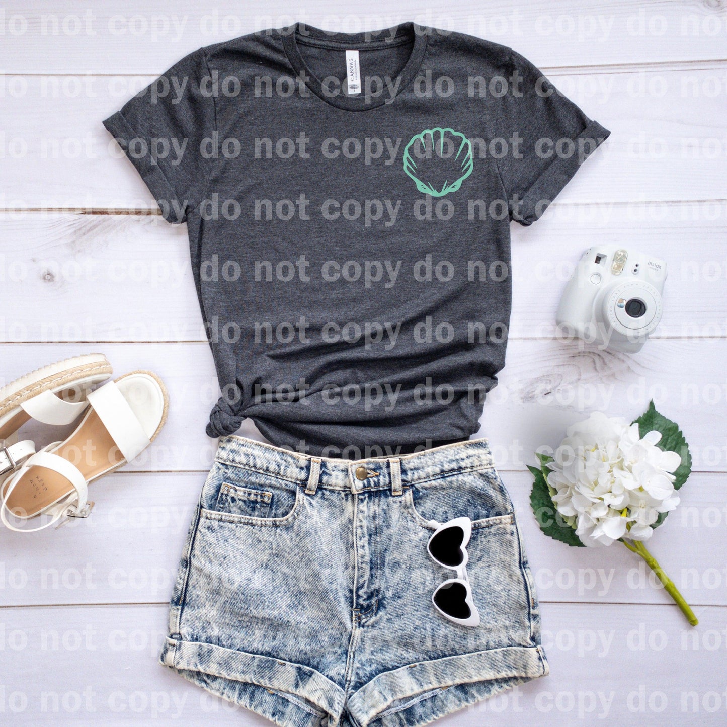 Less Bitchin' More Beachin' Shell Full Color / One Color Dream Print or Sublimation Print