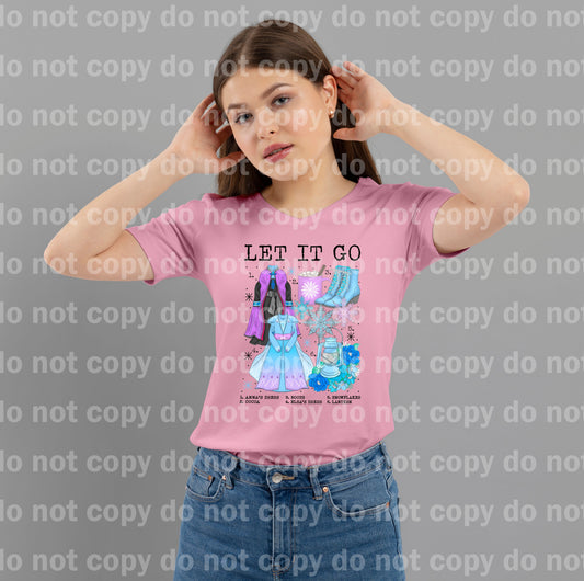 Let It Go Chart Dress Cocoa Boots  Dress Snowflakes Lantern Dream Print or Sublimation Print