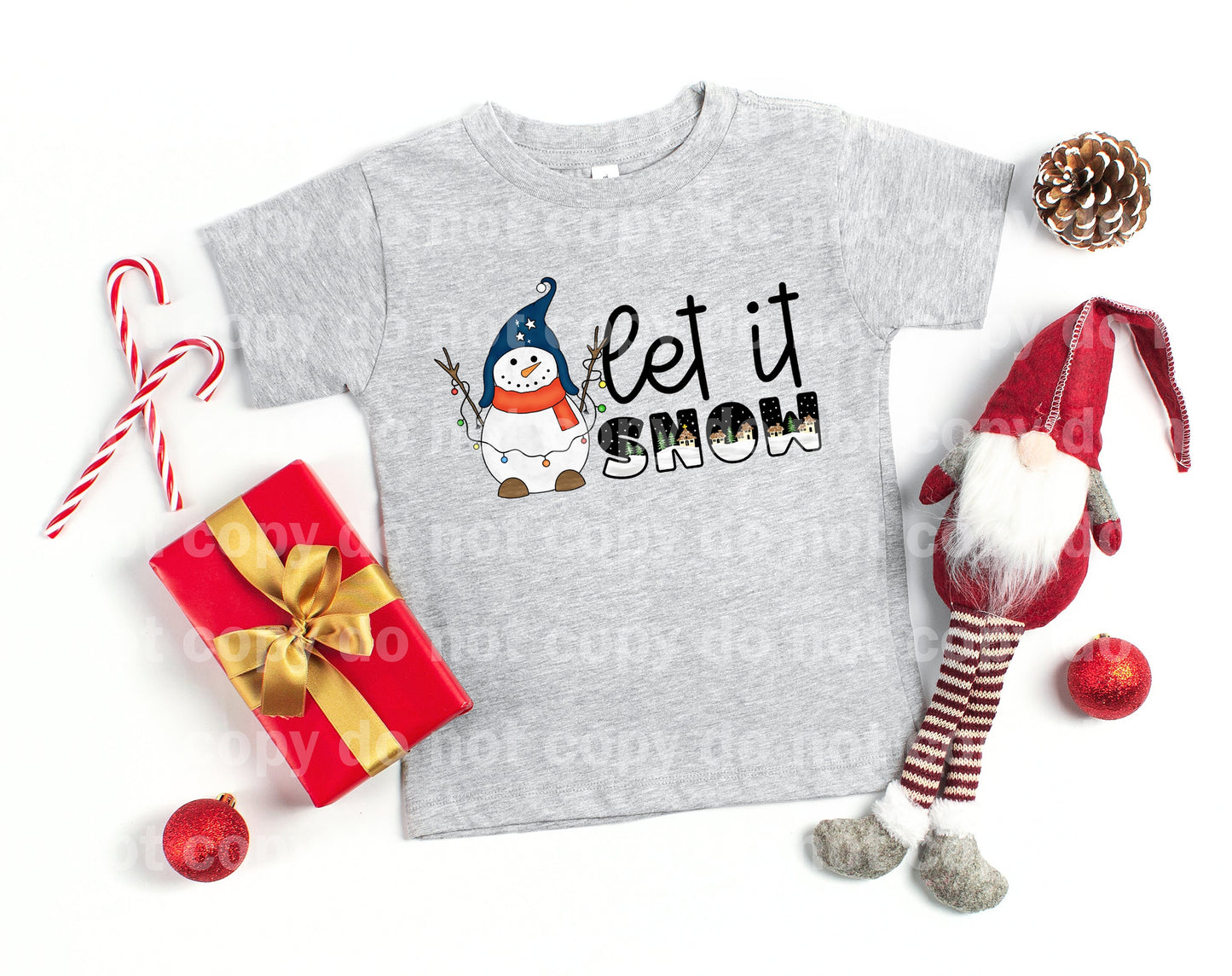 Let It Snow Blue Hat Dream Print or Sublimation Print