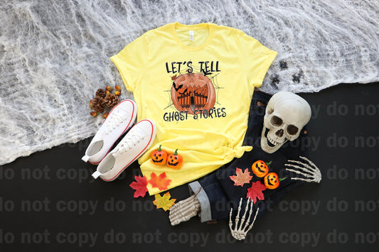 Let's Tell Ghost Stories Pumpkin with Bats Dream Print or Sublimation Print