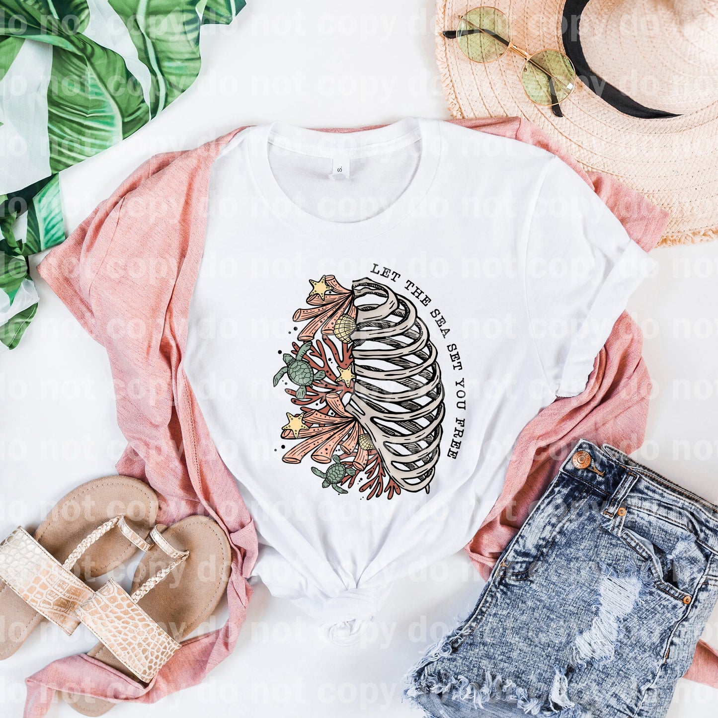 Let The Sea Set You Free Full Color/One Color Dream Print or Sublimation Print