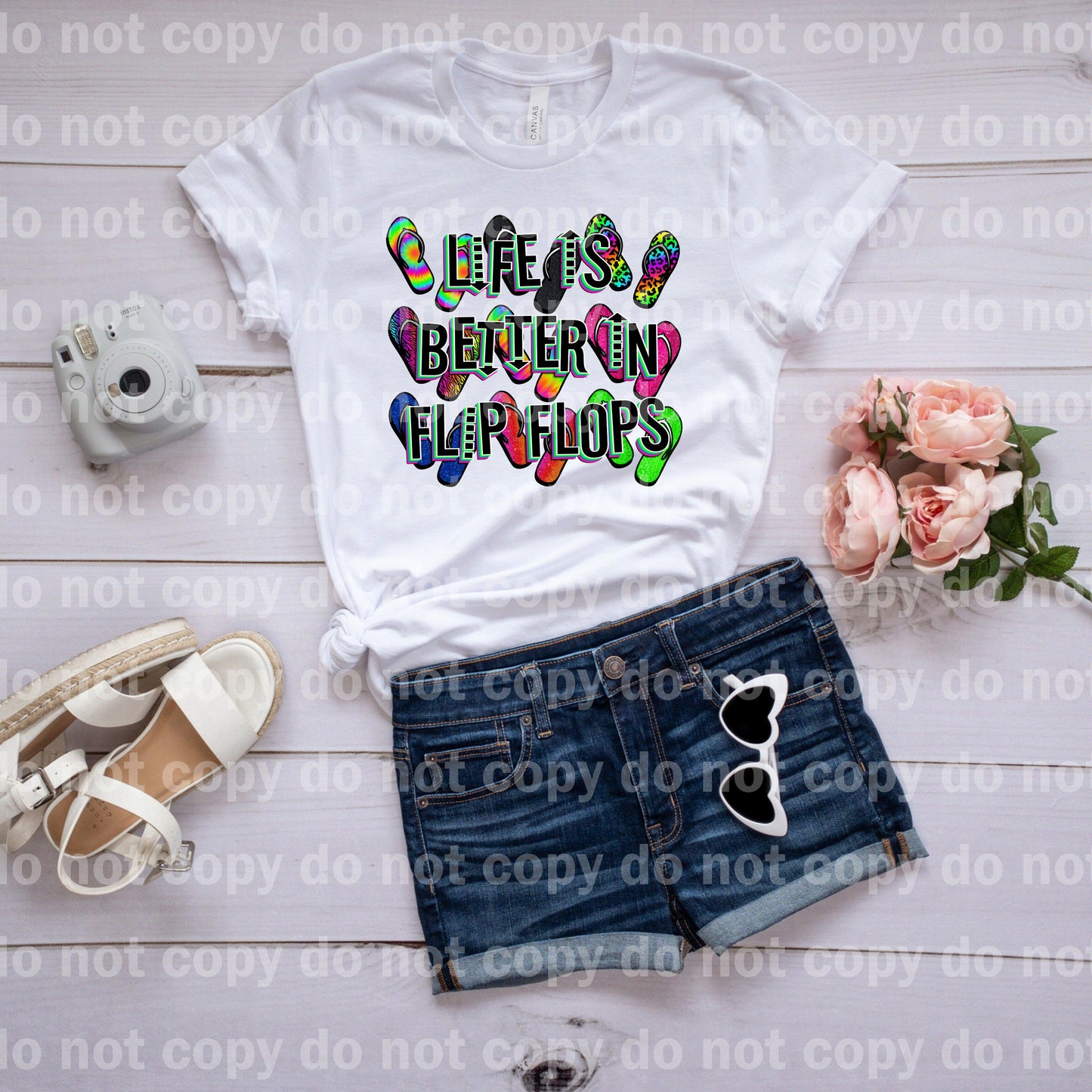 Life is Better in Flip Flops Dream Print or Sublimation Print