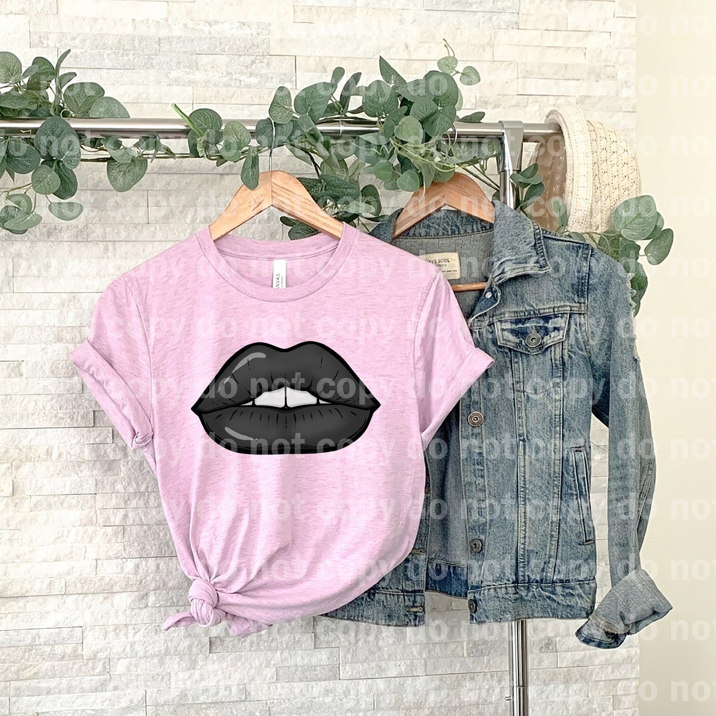 Lips Black Dream Print or Sublimation Print