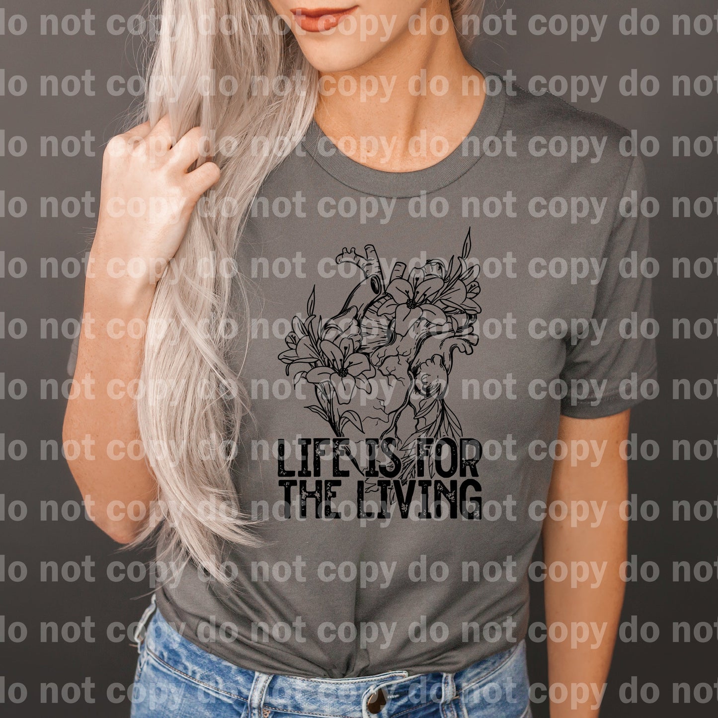 Life Is For The Living Full Color/One Color Dream Print or Sublimation Print