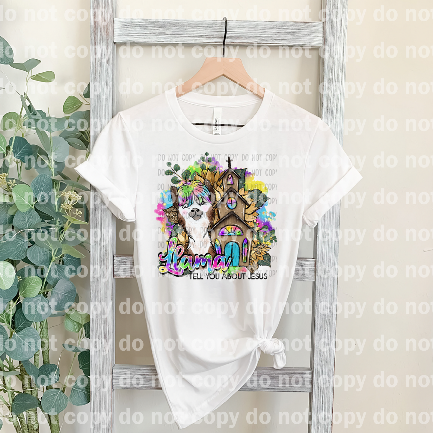 Llama Tell You About Jesus Dream Print or Sublimation Print