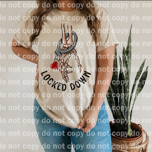 Locked Down Distressed Full Color/One Color Dream Print or Sublimation Print