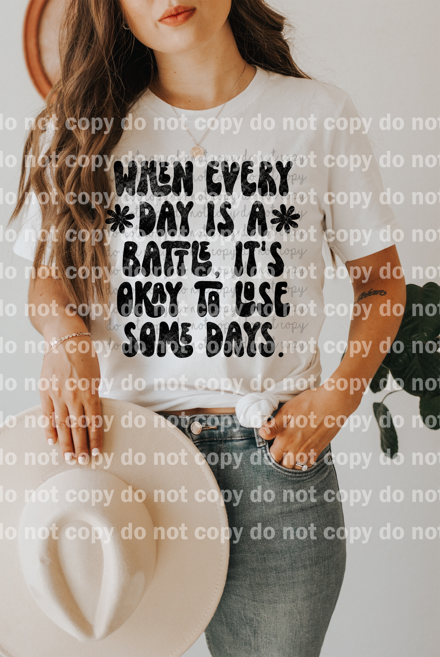 When Everyday Is A Battle It's Okay To Lose Some Days Full Color/One Color Dream Print or Sublimation Print