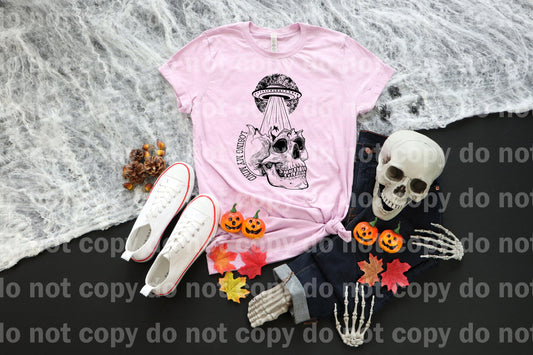 Losing My Mind Skull Black/White Dream Print or Sublimation Print