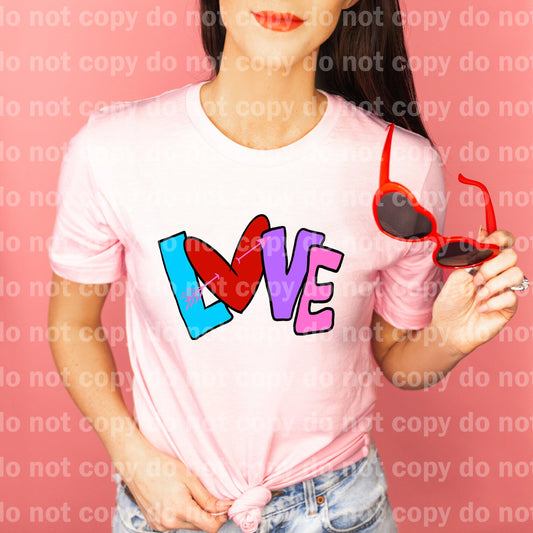 Love Arrow Word Art Dream Print or Sublimation Print
