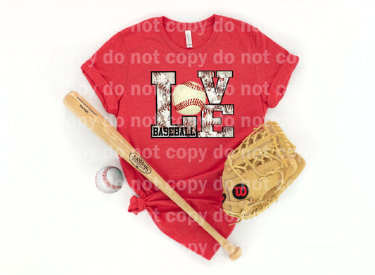 Love Word Art Baseball Dream Print or Sublimation Print