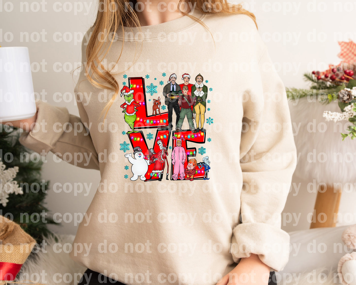 Love Christmas Characters Dream Print or Sublimation Print