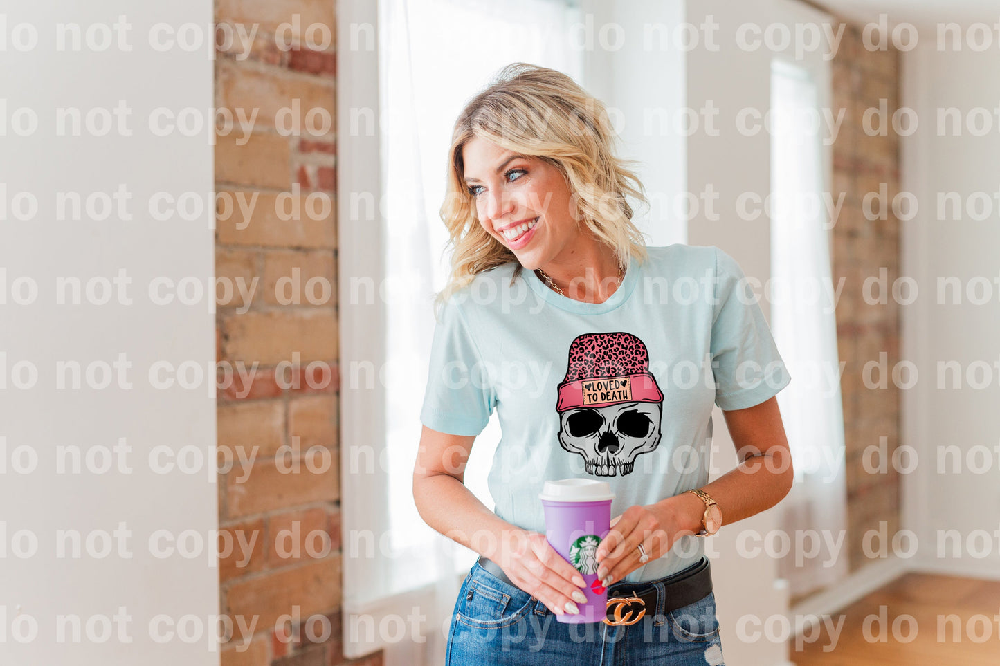 Loved To Death Leopard Print Full Color/One Color Dream Print or Sublimation Print