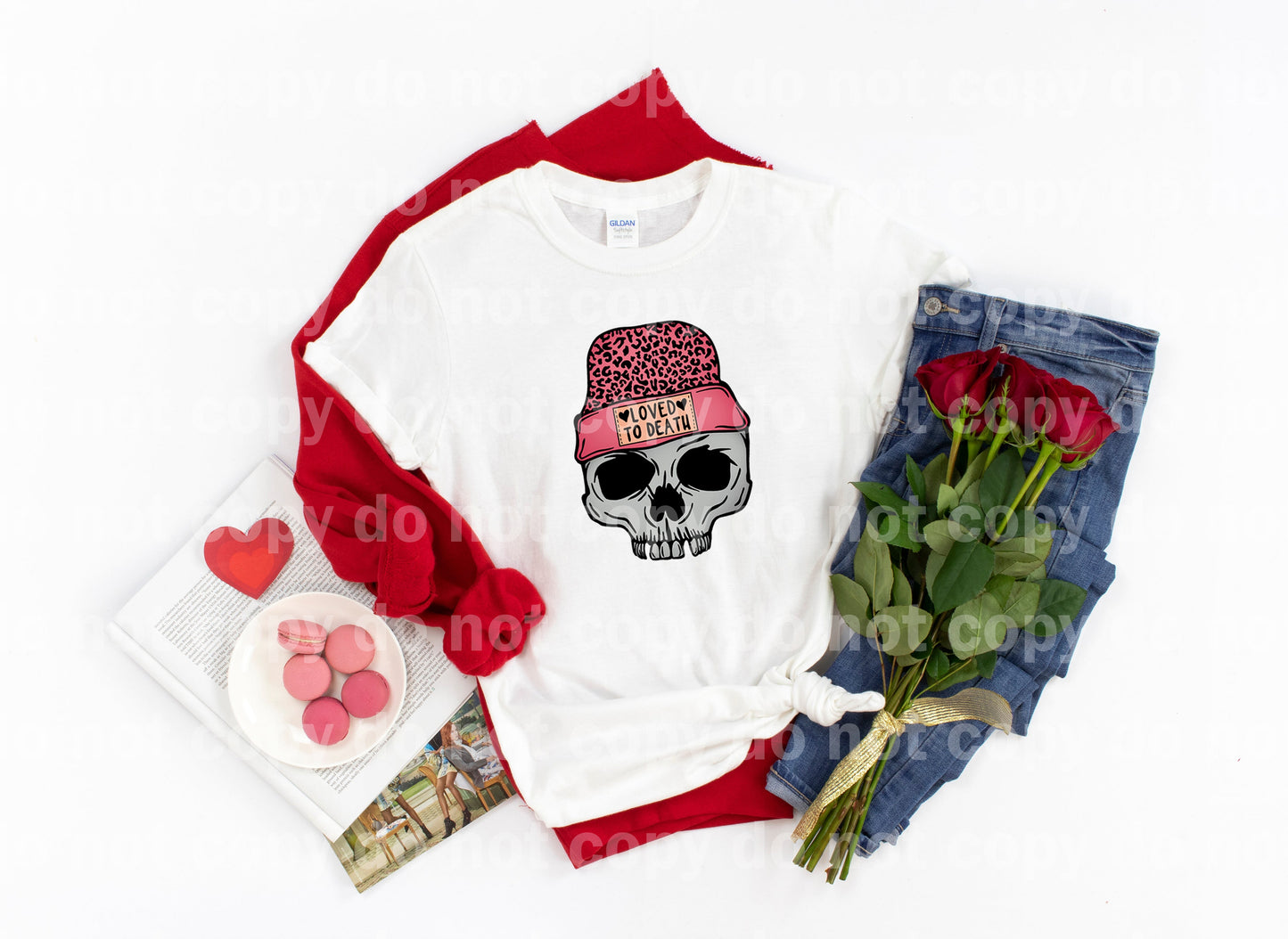 Loved To Death Leopard Print Full Color/One Color Dream Print or Sublimation Print