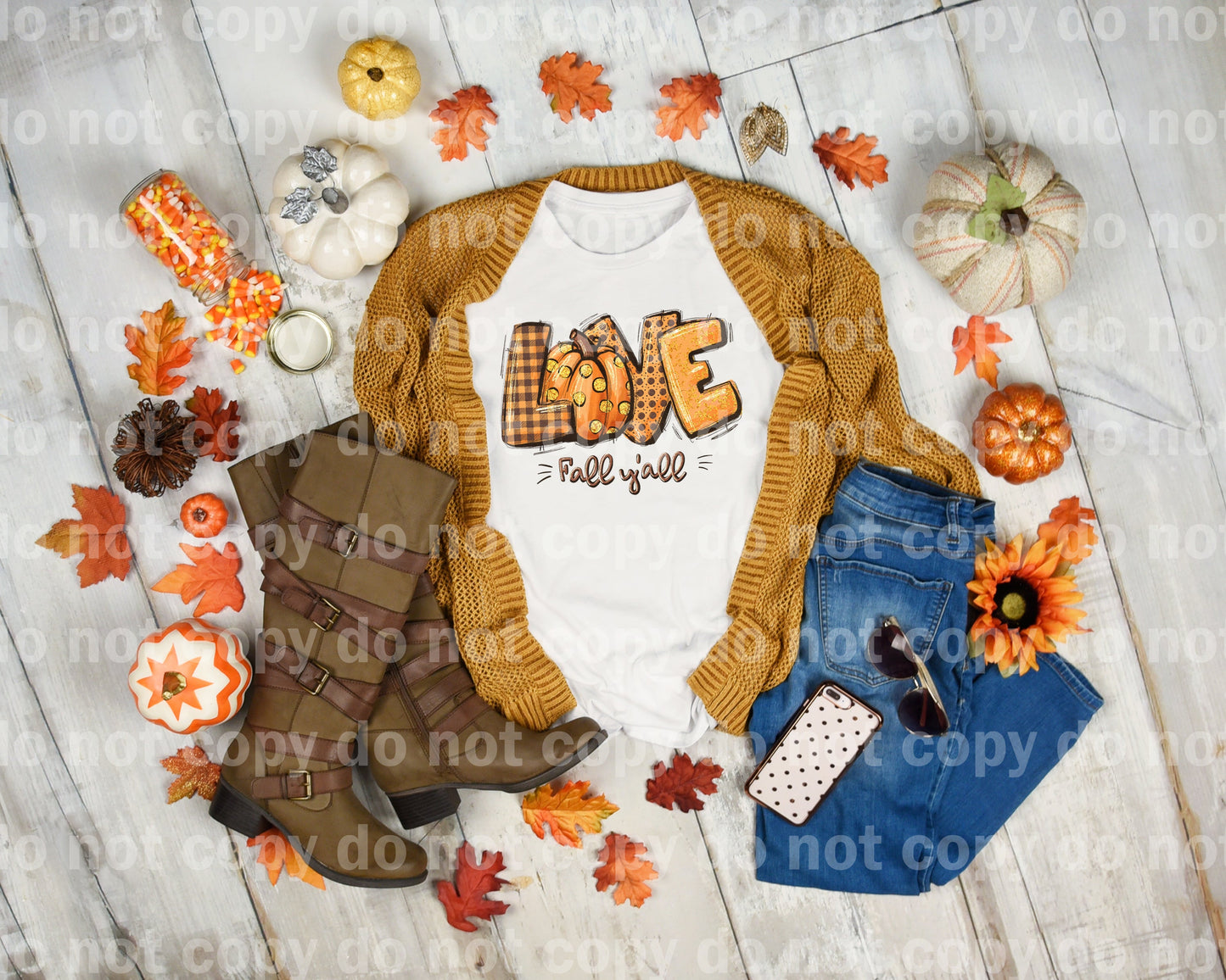 Love Fall Y'all Dream Print or Sublimation Print