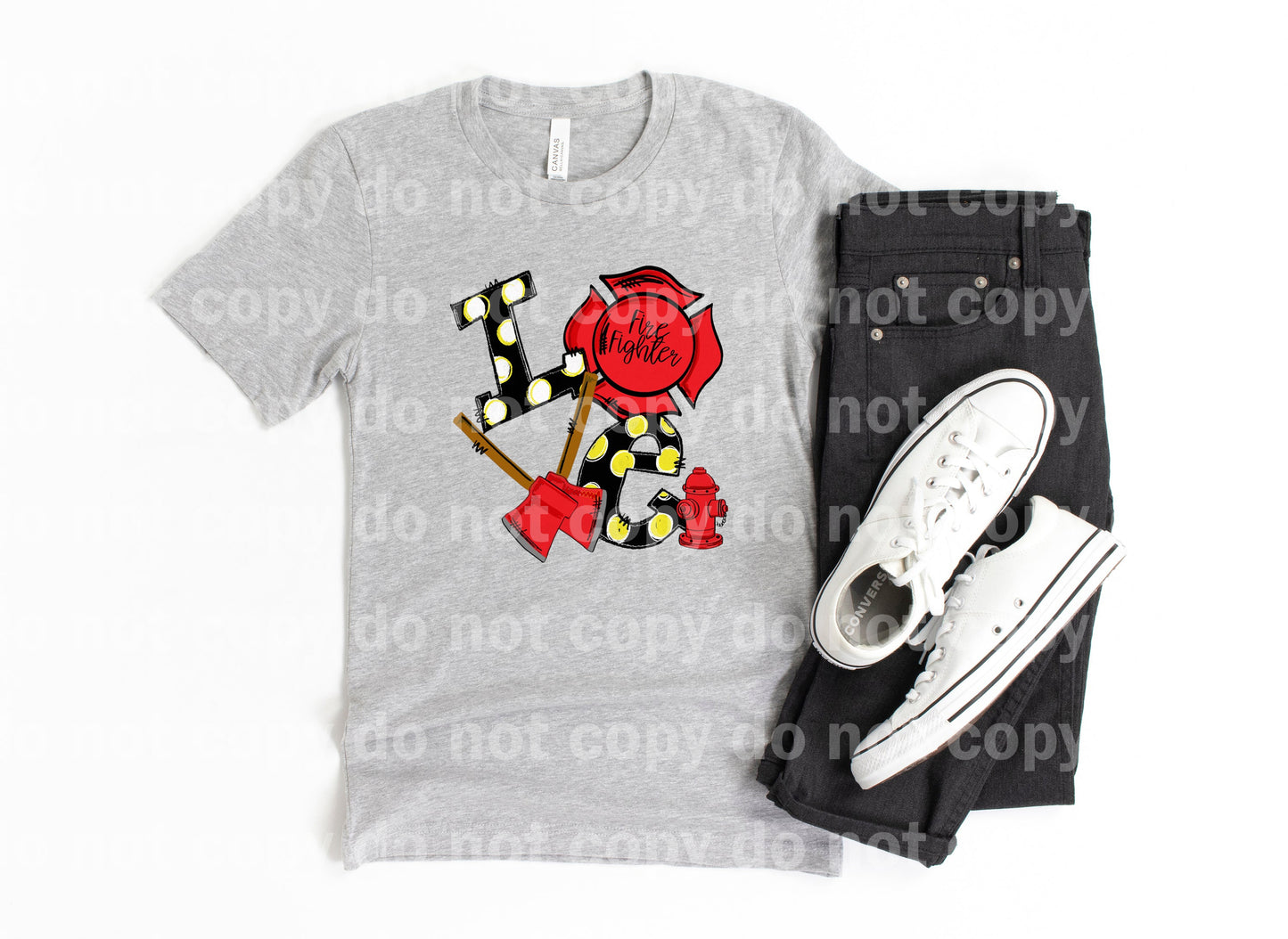 Love Firefighter Dream Print or Sublimation Print