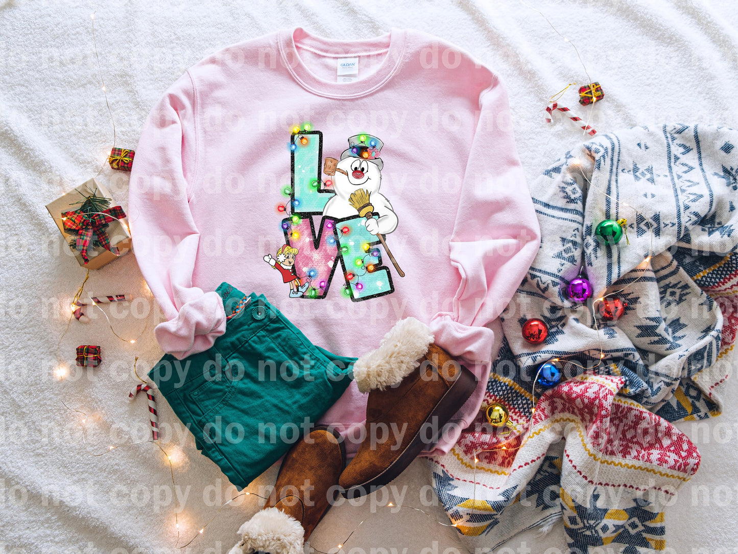 Love snowman cartoon Dream Print or Sublimation Print