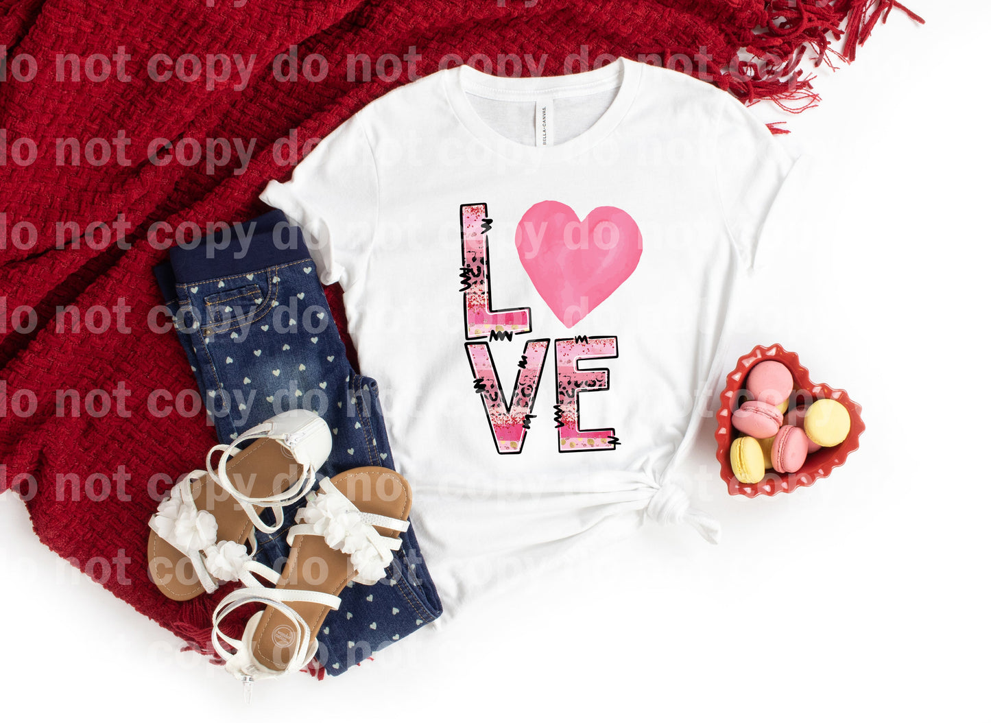 Love Heart Pink Word Art Dream Print or Sublimation Print