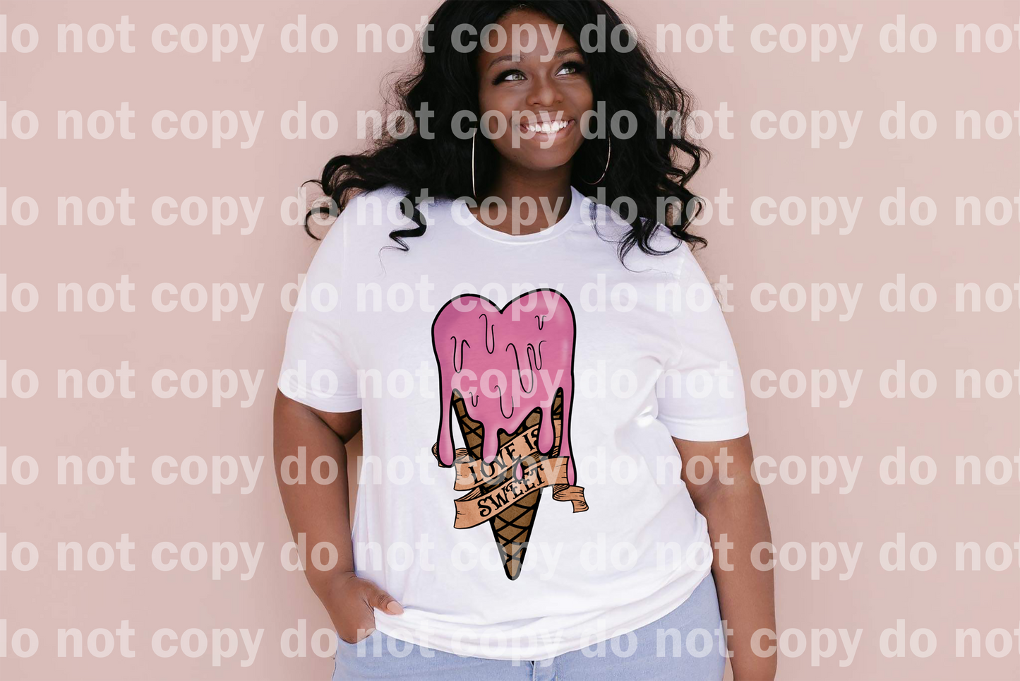 Love Is Sweet Drippy Ice Cream Dream Print or Sublimation Print