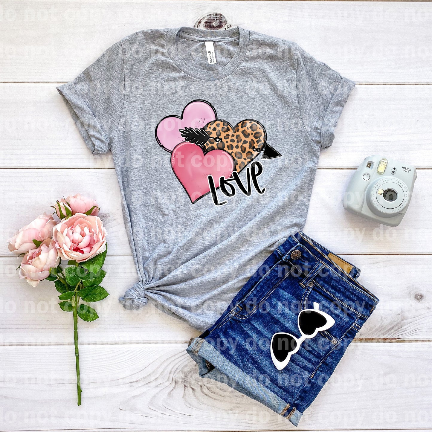 Love Leopard Hearts Dream Print or Sublimation Print