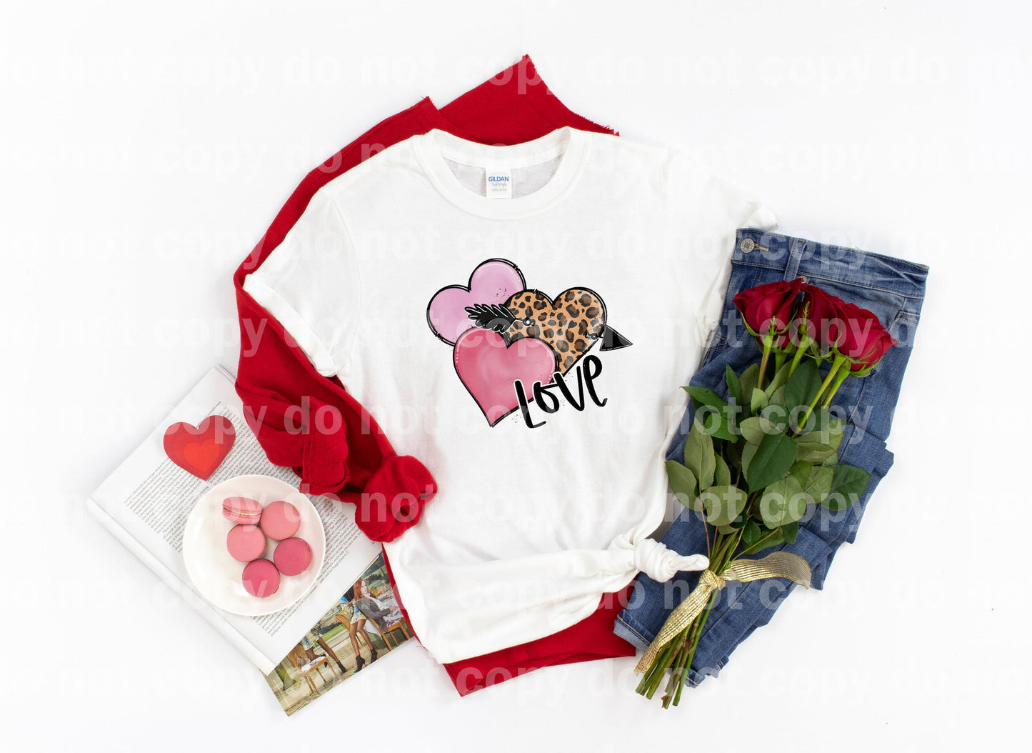 Love Leopard Hearts Dream Print or Sublimation Print