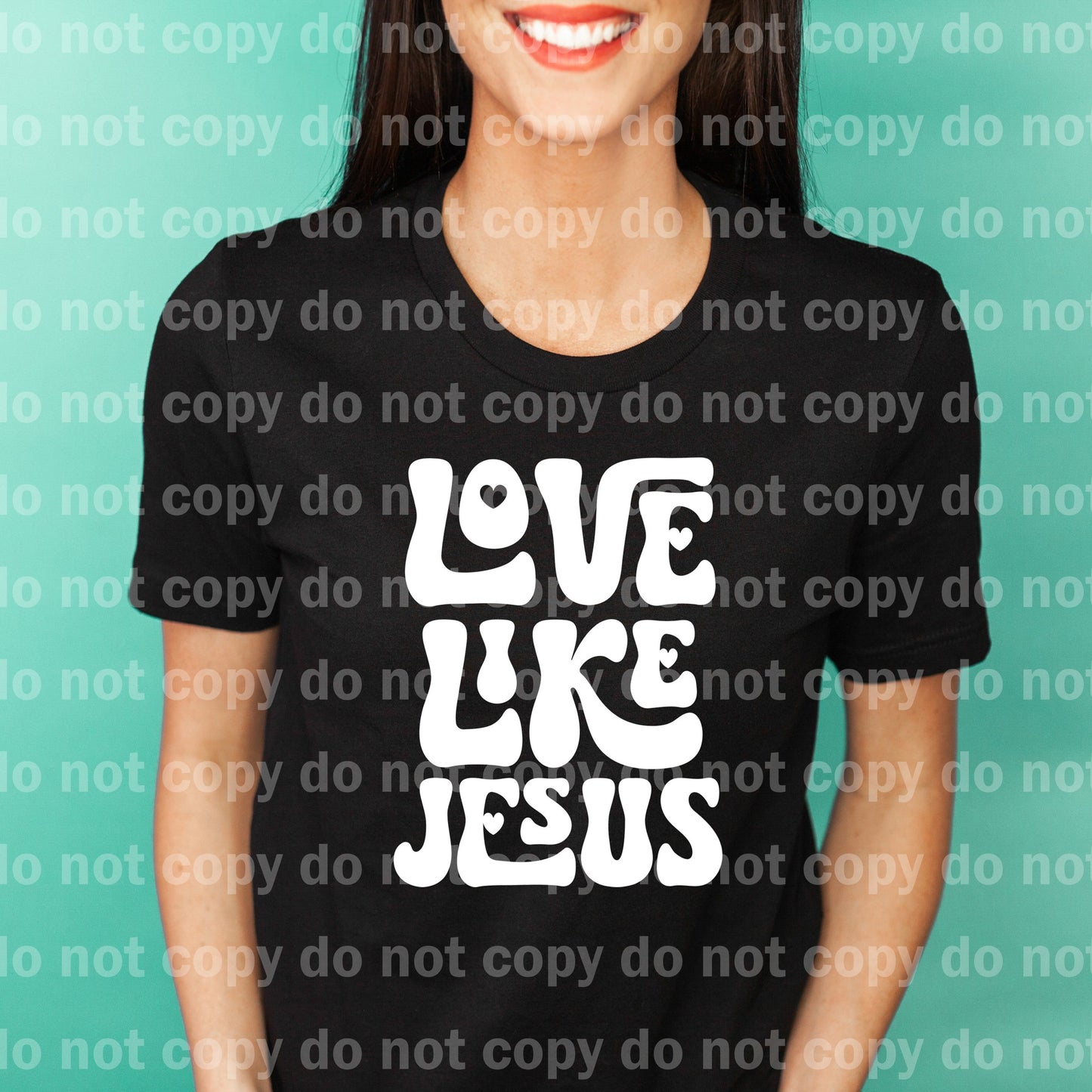 Love Like Jesus Typography Black/White Dream Print or Sublimation Print