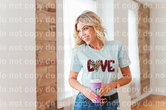 Love Red Plaid Dream Print or Sublimation Print
