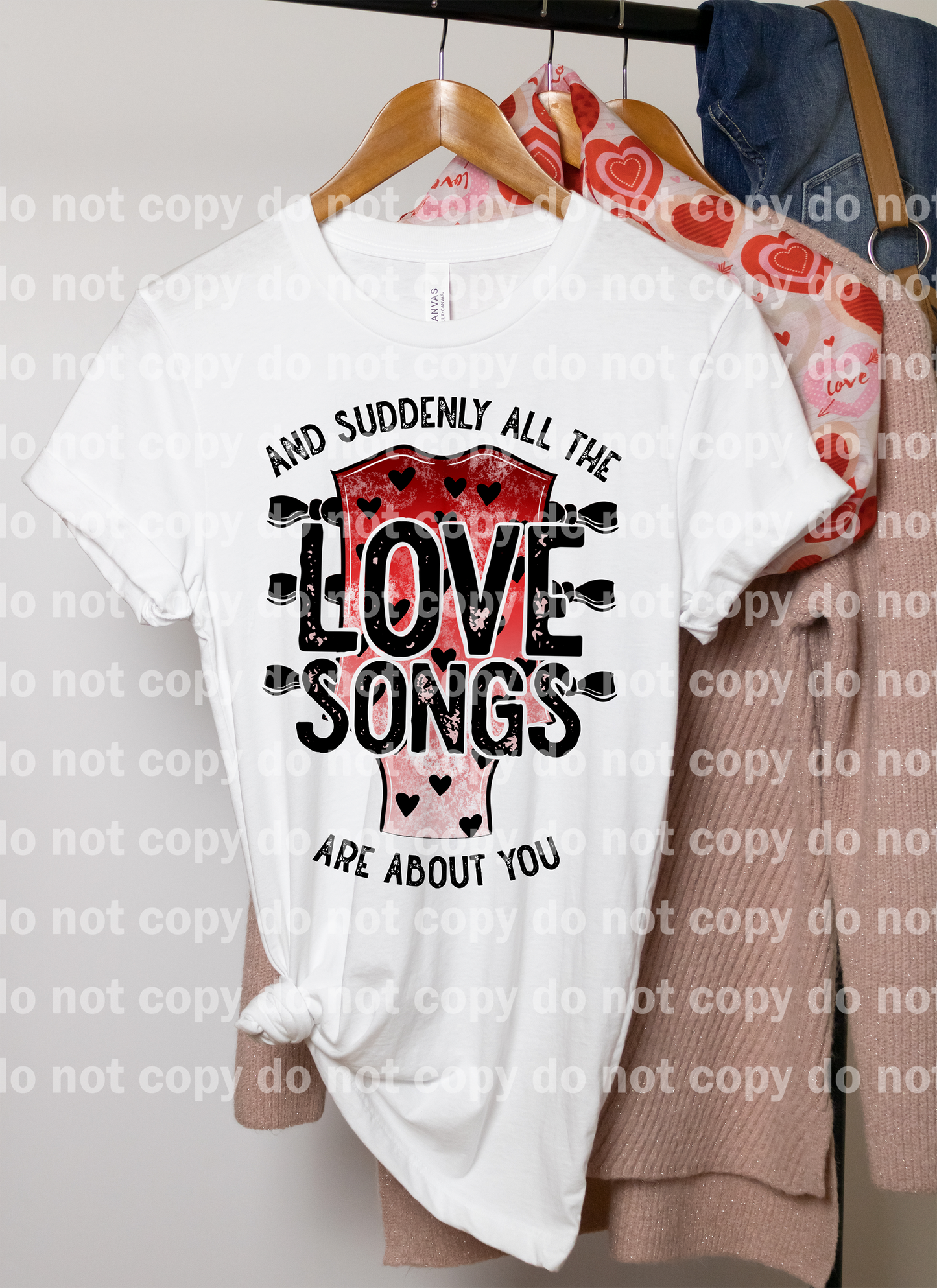 And Suddenly All The Love Songs Are About You Distressed Full Color/One Color Dream Print or Sublimation Print