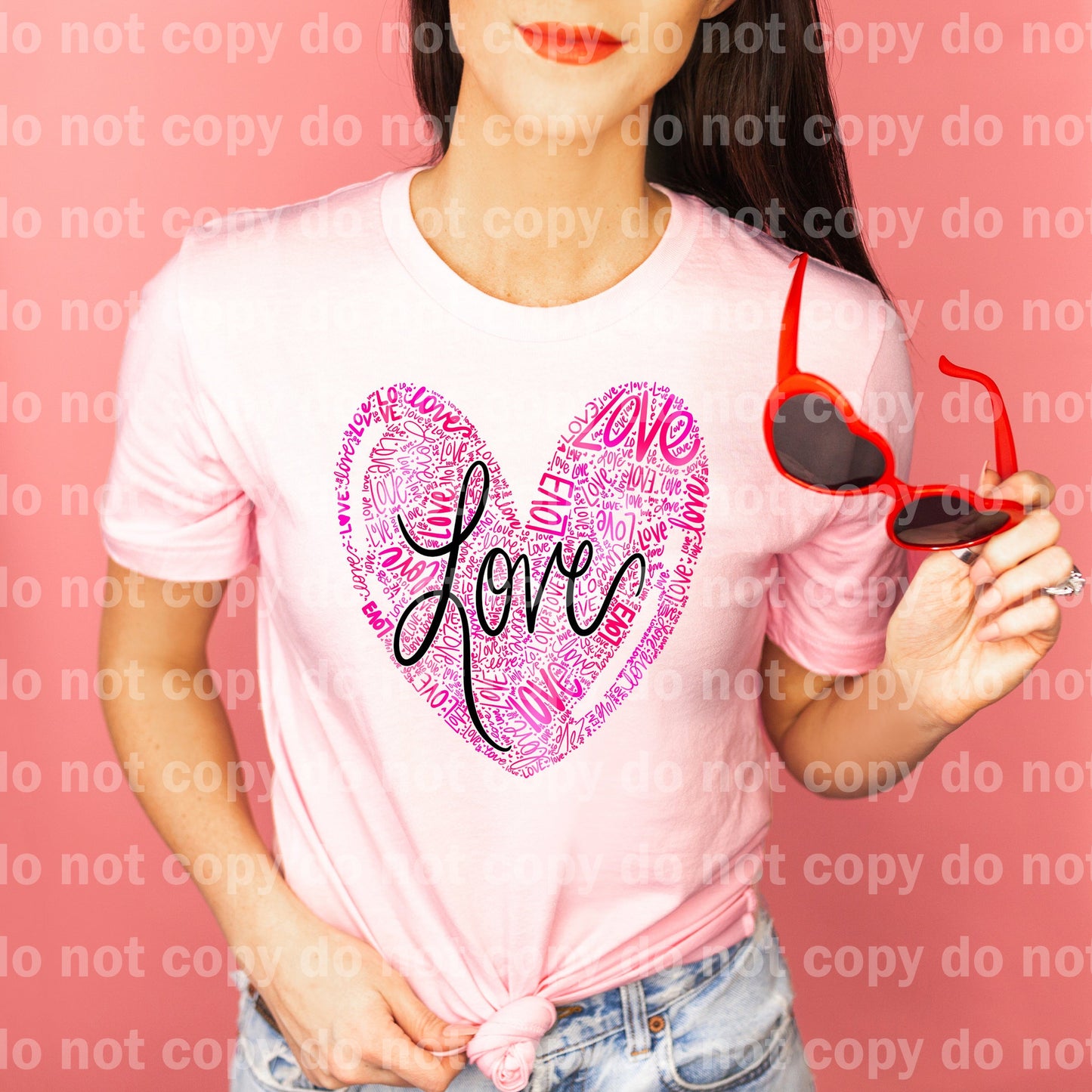Love Words Heart Shape Dream Print or Sublimation Print