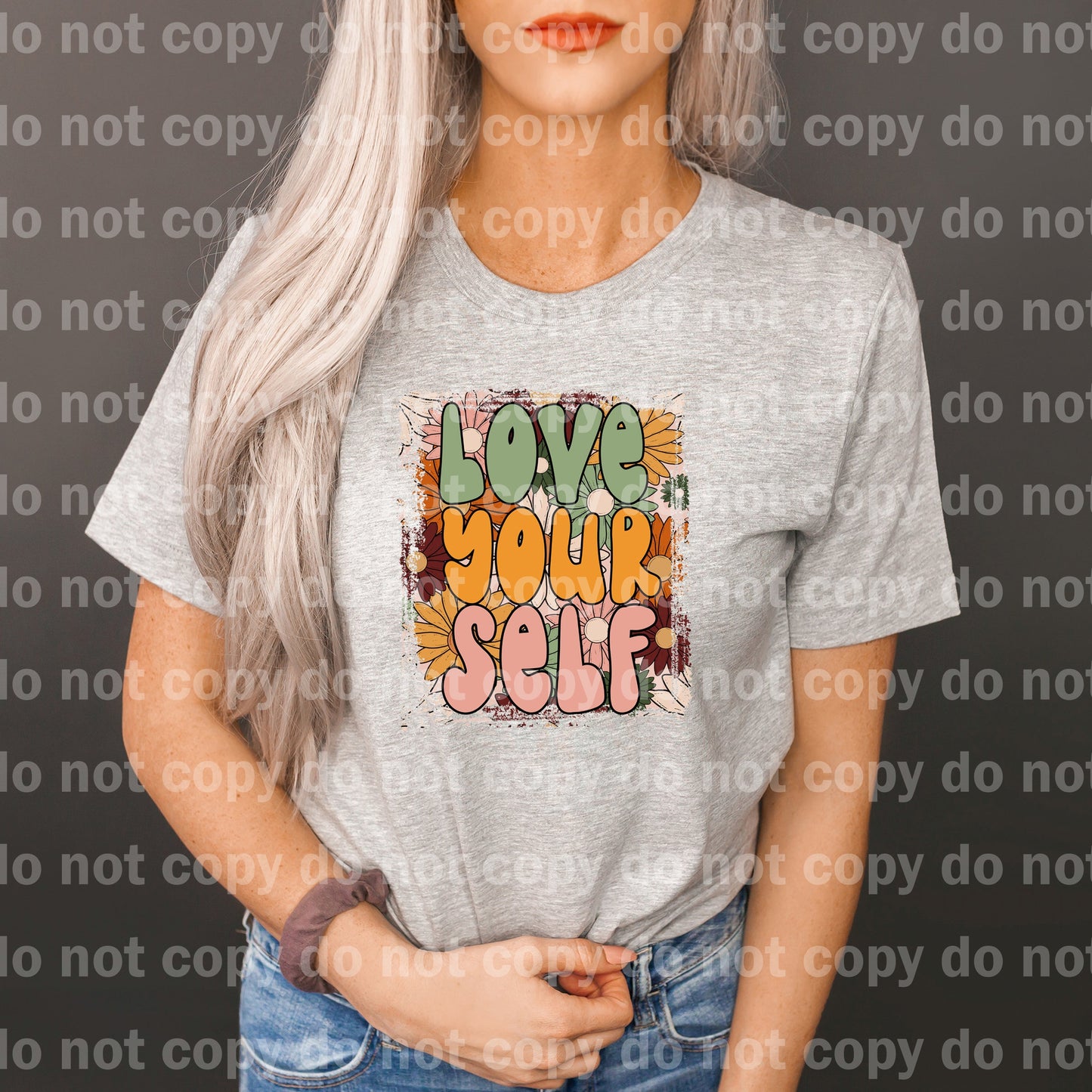 Love Yourself Boho Flowers Dream Print or Sublimation Print