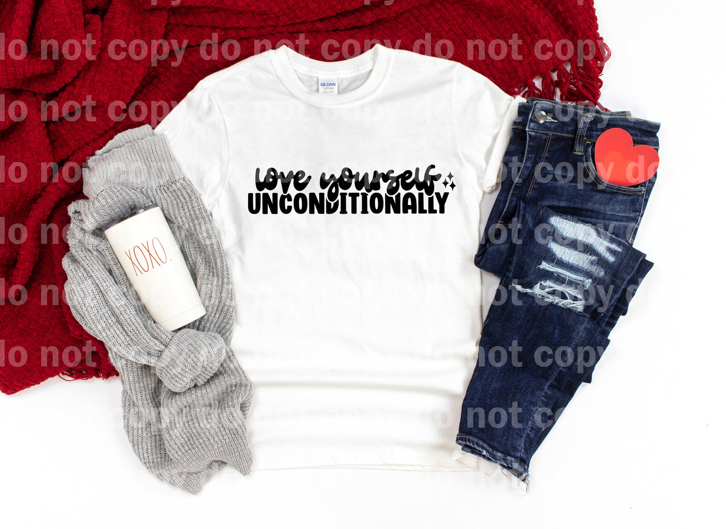 Love Yourself Unconditionally Full Color/One Color Dream Print or Sublimation Print