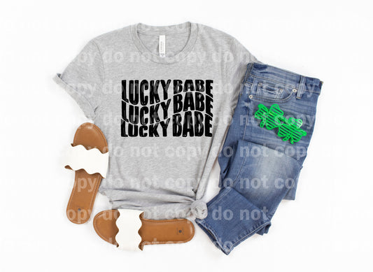 Lucky Babe Impresión en sueño negro/verde o impresión por sublimación