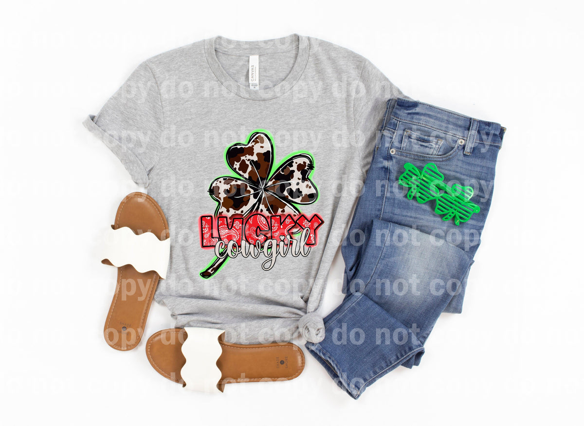 Lucky Cowgirl Leaf Dream Print or Sublimation Print