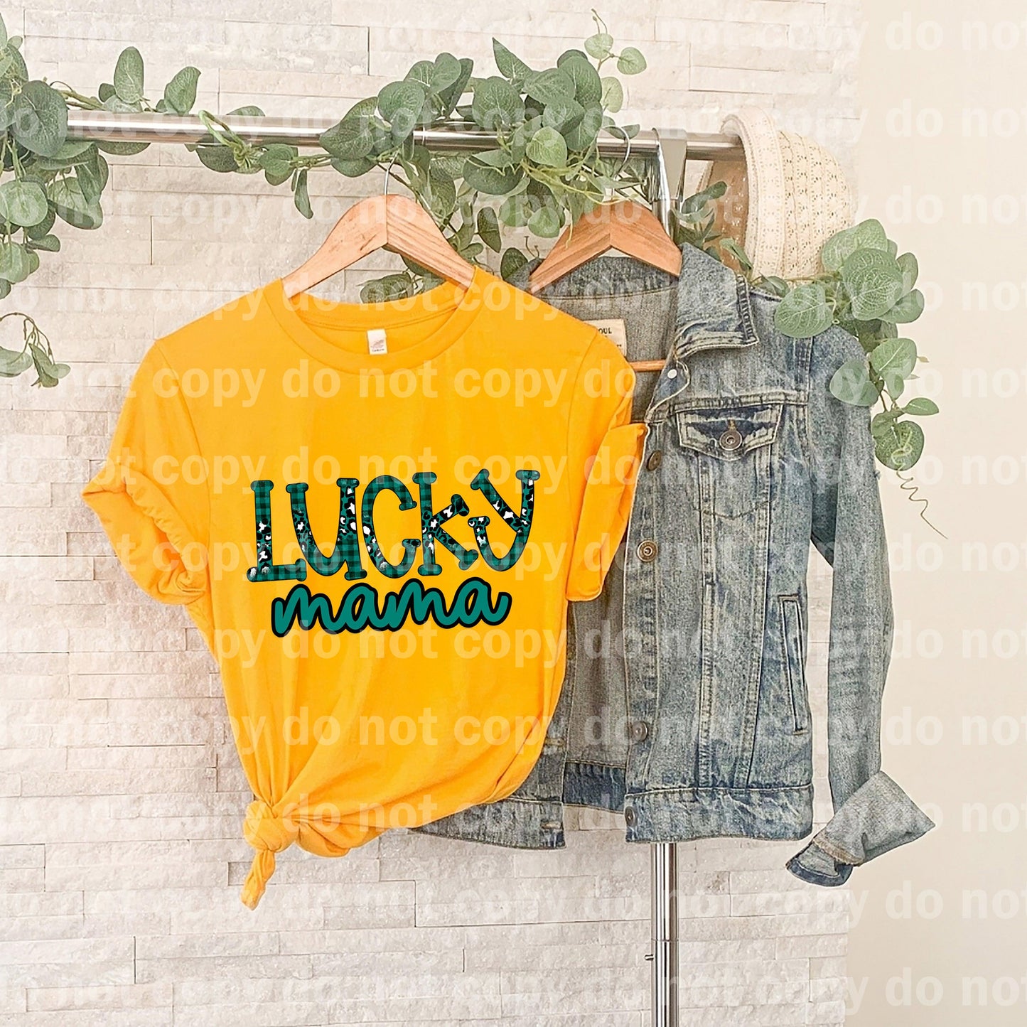 Lucky Mama Green Plaid Dream Print or Sublimation Print