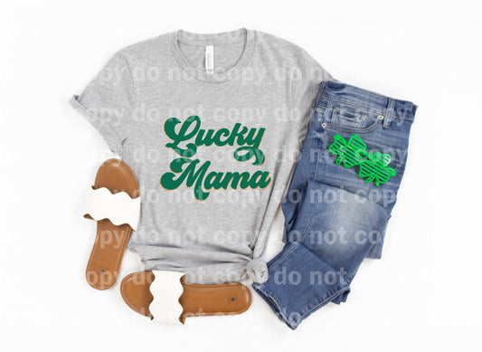 Lucky Mama Green Typography Dream Print or Sublimation Print