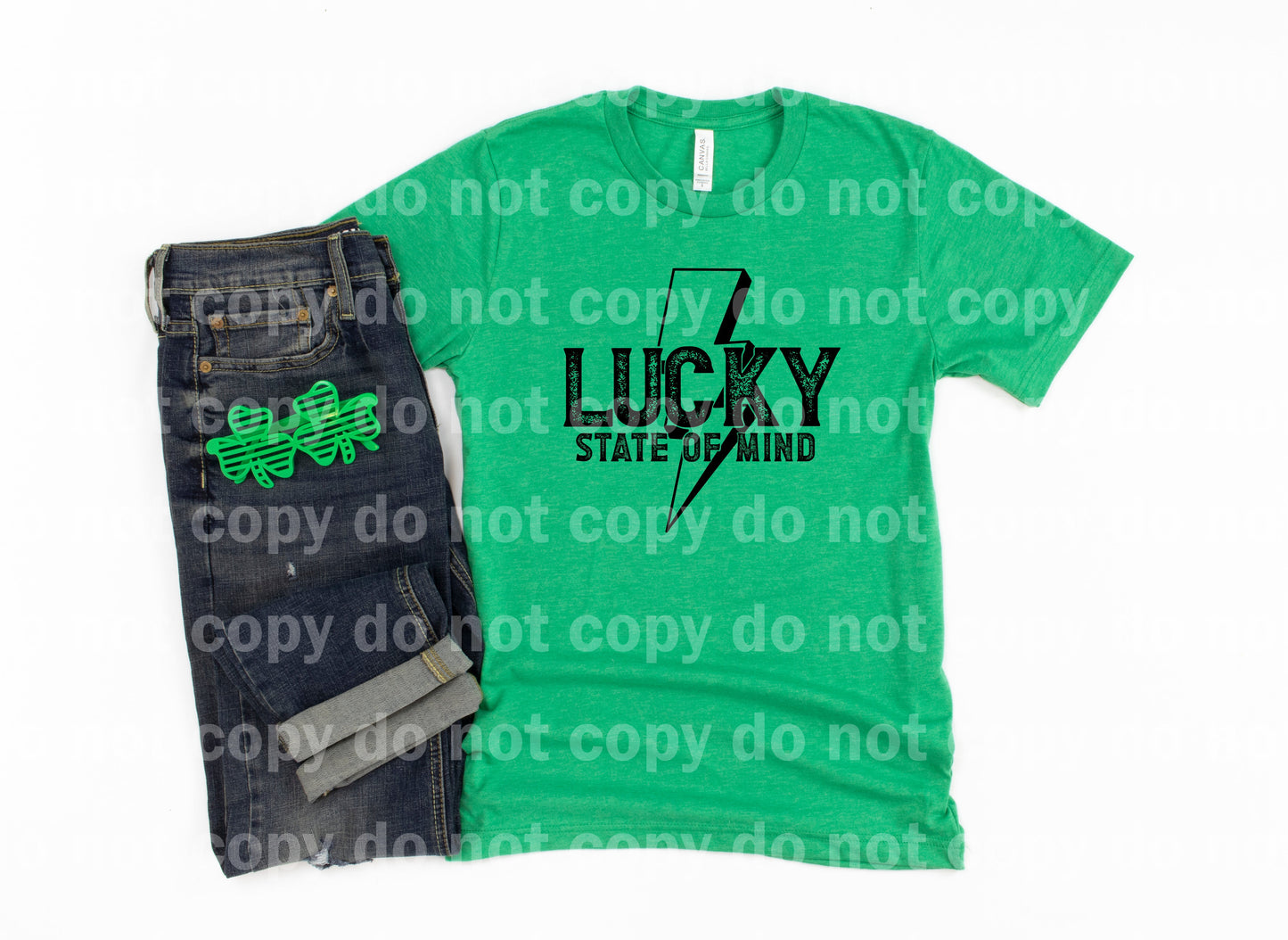 Lucky State Of Mind Green/Black Dream Print or Sublimation Print
