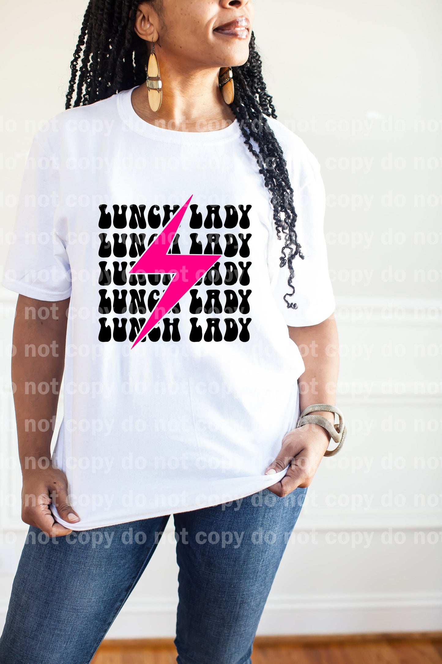 Lunch Lady Black/Pink Dream Print or Sublimation Print