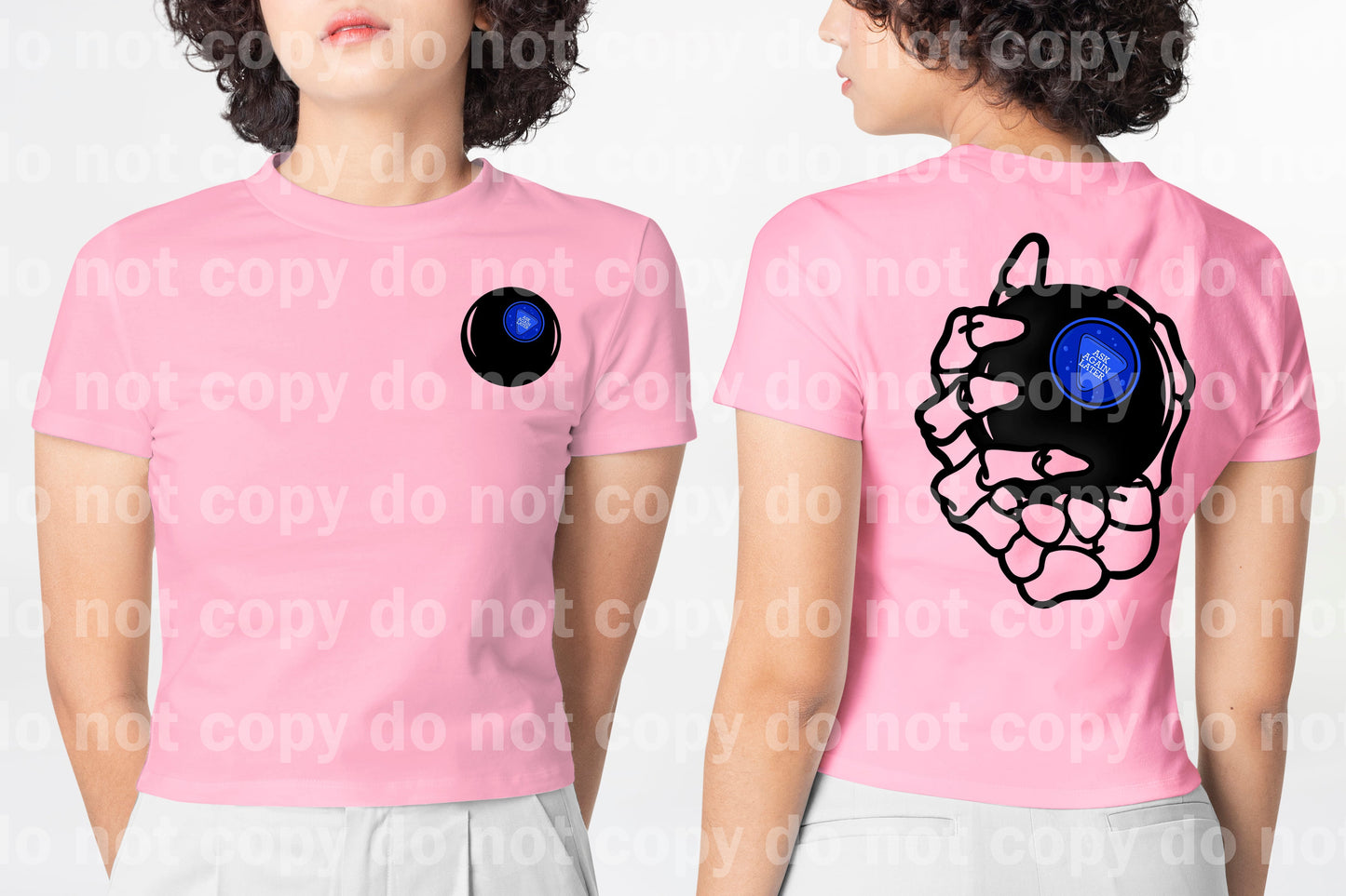 Magic 8 Ball Skellie Hand Ask Again Later Matching Set Dream Print or Sublimation Print