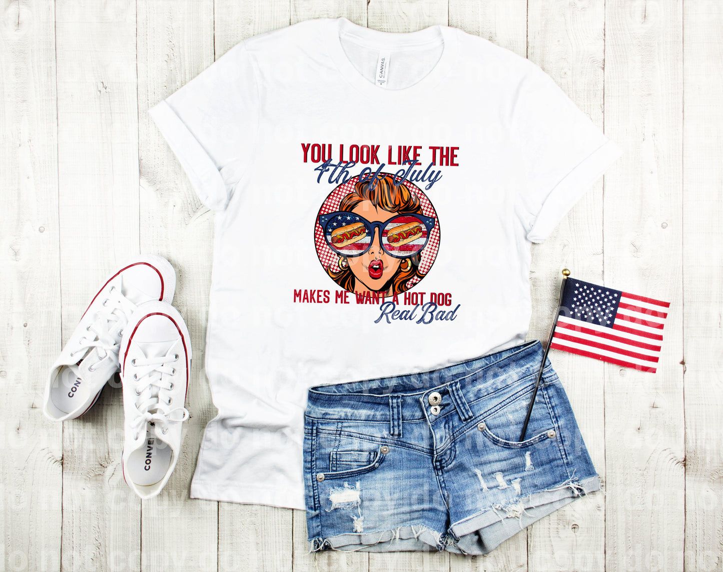 You Look Like The 4th Of July Makes Me Want A Hot Dog Real Bad Dream Print or Sublimation Print