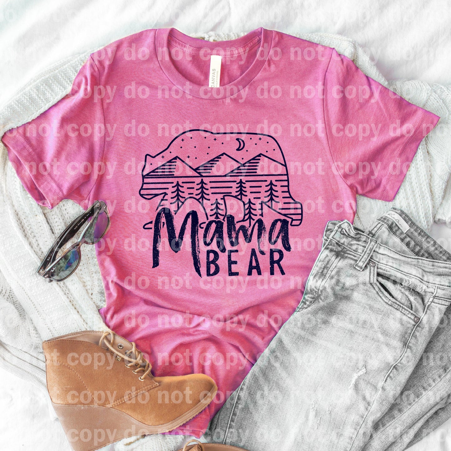 Mama Bear Blue Dream Print or Sublimation Print