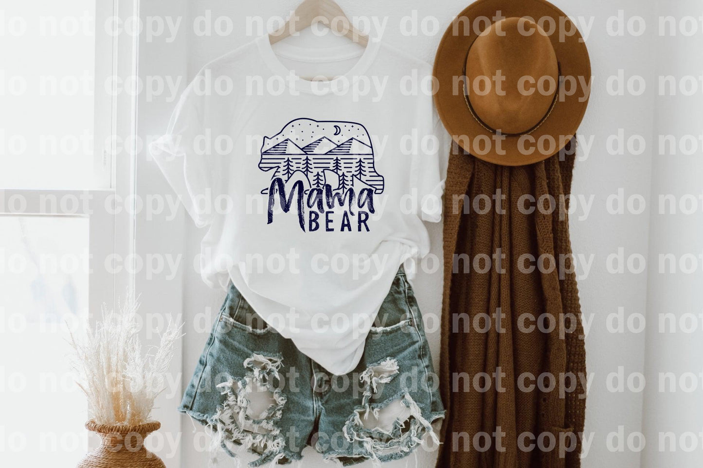 Mama Bear Blue Dream Print or Sublimation Print